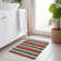 Machine Washable Indoor/Outdoor Christmas Reindeers Xhevrie Red Rug