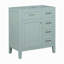 Meuble-lavabo de 30 po sans lavabo, base d'armoire seulement, armoire de salle de bain avec tiroirs, structure solide et panneau de fibres à densité moyenne, vert-1242294130
