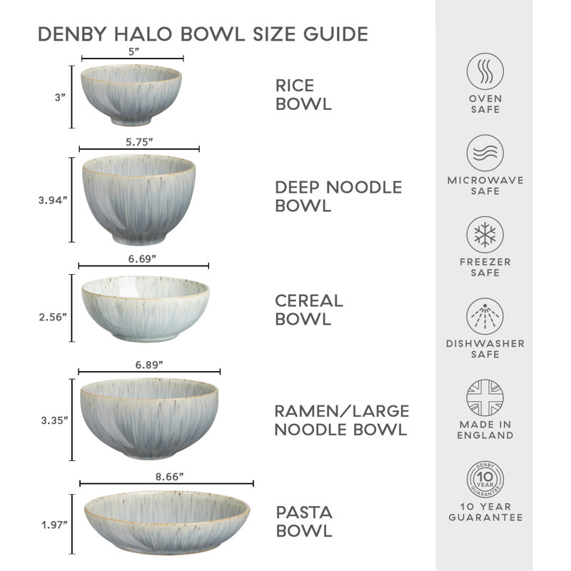 Halo Speckle Set Of 4 Pasta Bowls
