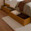 Lit plateforme en bois massif avec pied de lit et tiroirs sous le lit Asparas-1420412597-1420412594