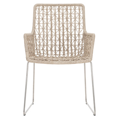 Carmel Stainless Steel Outdoor Dining Armchair