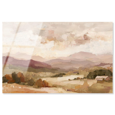"Rolling Hills I", impression murale rustique sur toile par Art Remedy, prête à être suspendue, 15 x 10