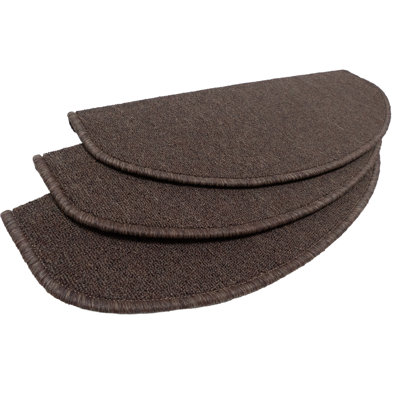 Bullnose Carpet Stair Treads with Adhesive Sticker