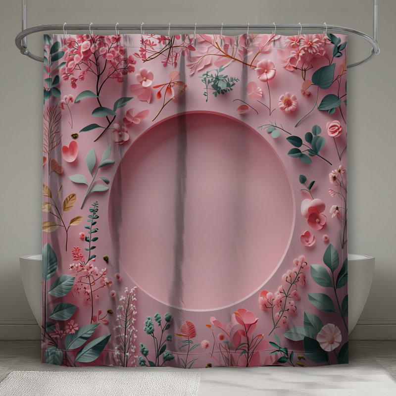 Rideau de douche à motif floral - Bohème bohémien, 70in W x 72in H