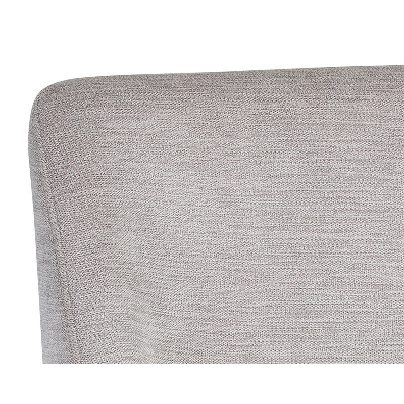 Dover Upholstered Dining Chair, Light Grey Performance