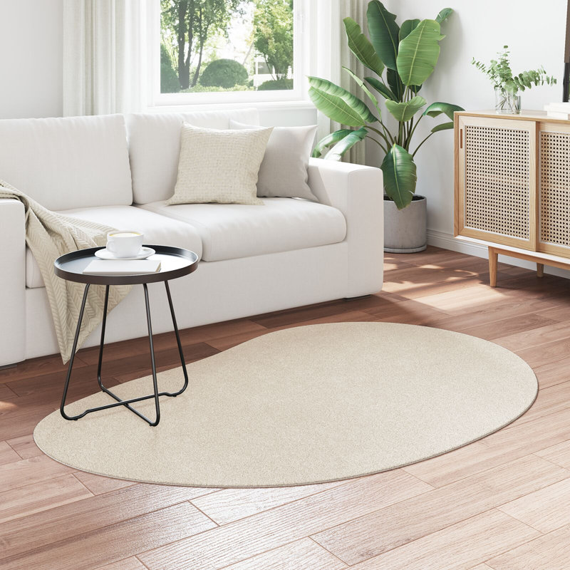 Rugs Beige Synthetic Fiber Accent Rug Other, Novelty 120 x 170 cm