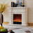 Ivory White Landscape Electric Fireplace-108051583