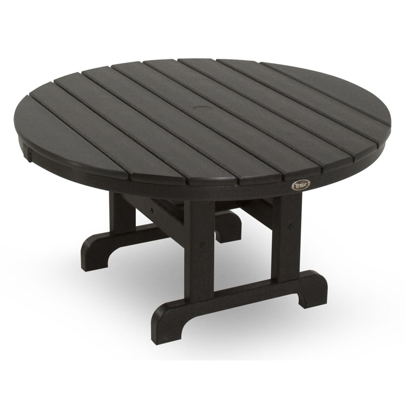 Table de conversation POLYWOOD Cape Cod, 48 po, Noir