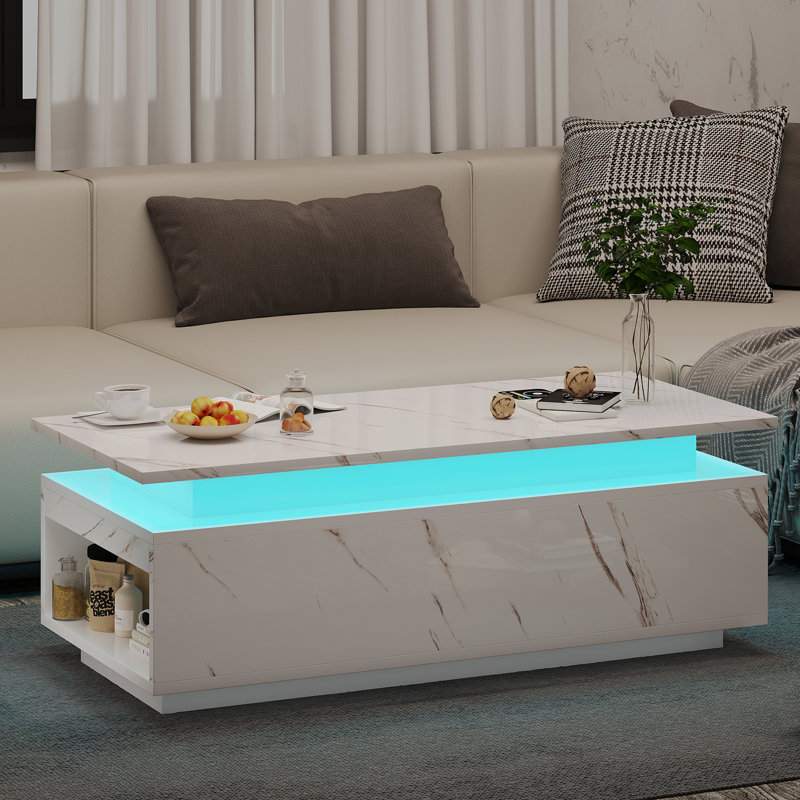 Kamarious Single Coffee Table, White