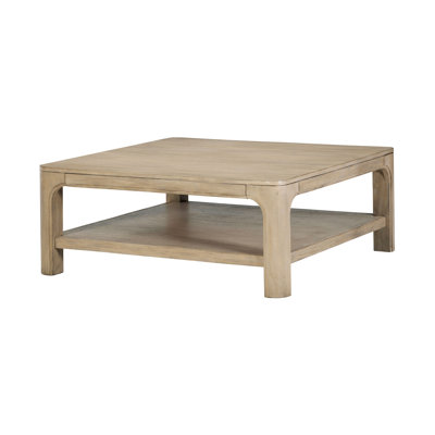 40.4" W Coastal Coffee Table, Weathered Mango