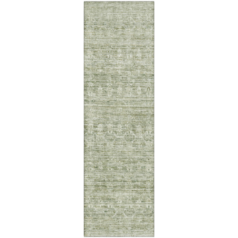 Premium Machine Washable Lubbers AMF1746 Stripe Rug, Runner 2'3" x 7'6"