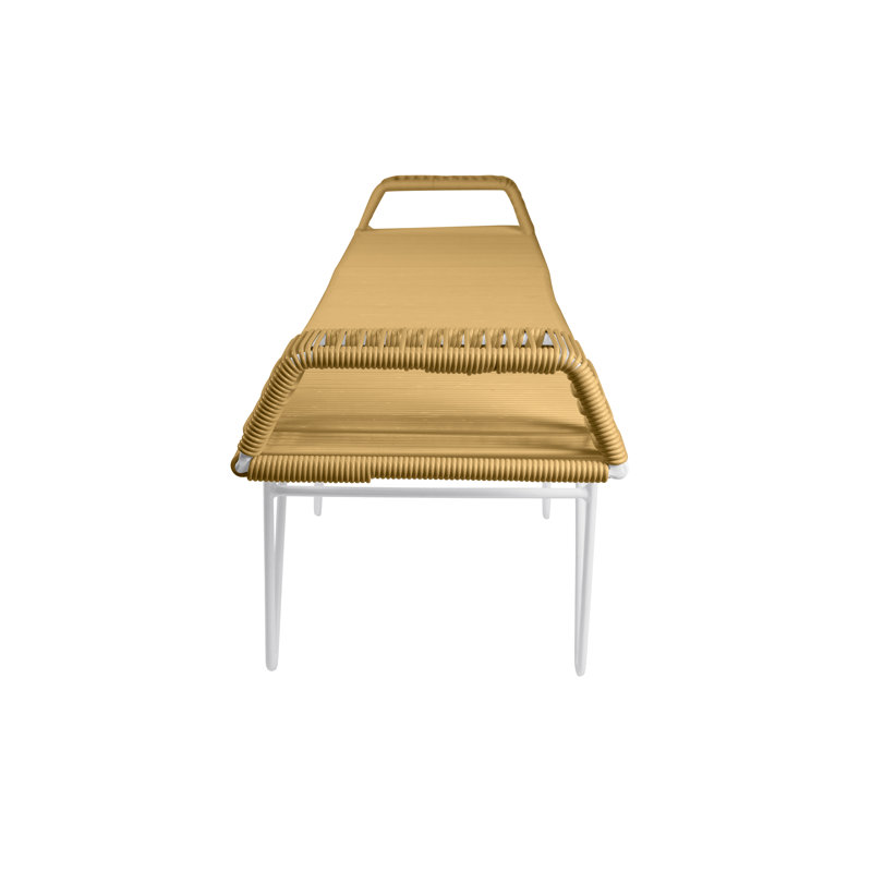 Banc d'intérieur / extérieur fait à la main Pelerin, Or, Blanc