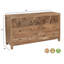 Commode 6 tiroirs en bois massif