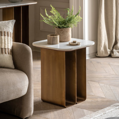 Marble Top Side Table