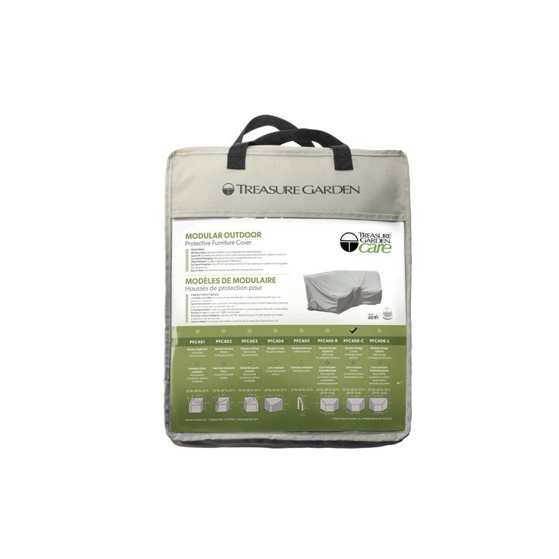 Sièges latéraux modulaires à assise profonde Latitude (côté gauche) avec housse de protection élastique pour meubles Latitude Run®