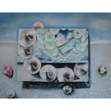 Golden Pearl Behind Painting by Nancy Staub Laughlin