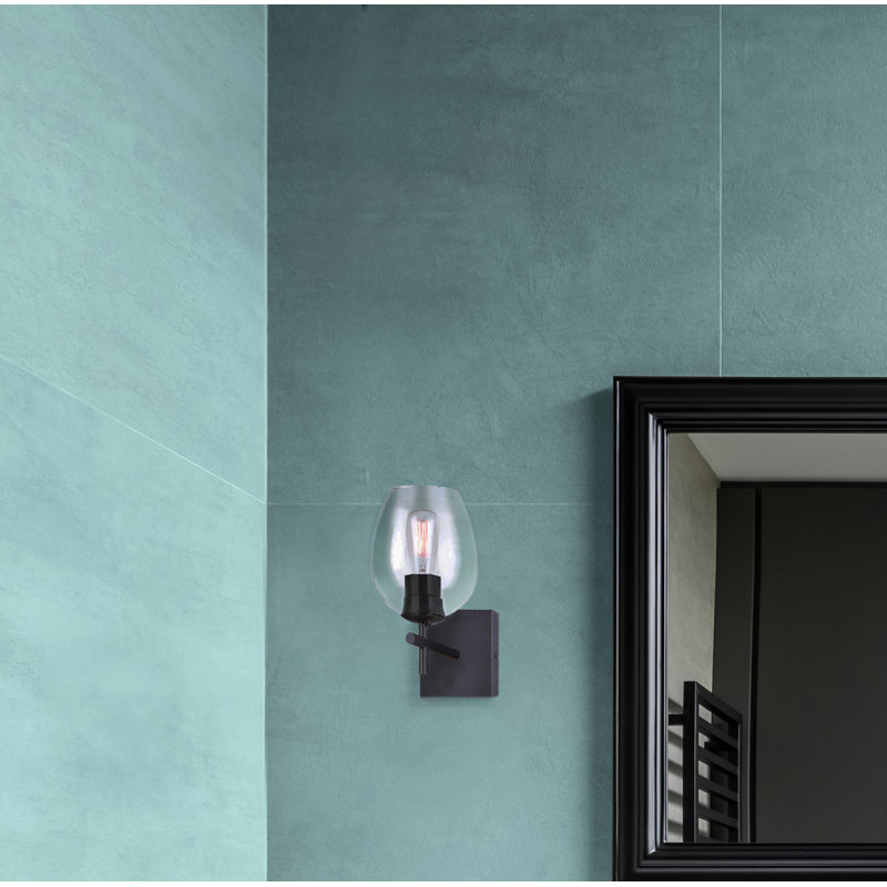 Yehuda Dimmable Bath Sconce, Black