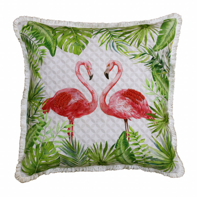 Coussin à fermeture à glissière en polyester 20 po x 20 po