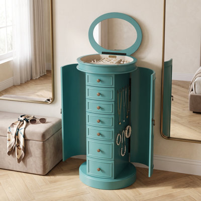 Armoire à bijoux avec miroir Pettus