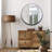 Simryn Iron Frame Round Mirror-626429766