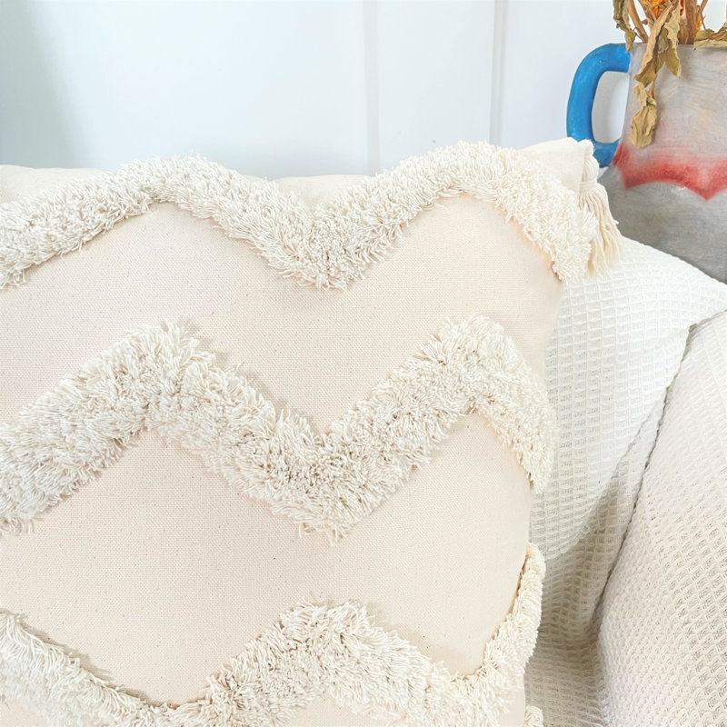 Mandaree Beige Square Scatter Cushion Pillow Cover
