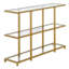 Mcchesney 162.6cm Glass Top Console Table-237497915-237497913