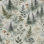 Papier peint auto-adhésif Forest Misty Forest Path Sunlight Rays Tall Trees Fallen Leaves