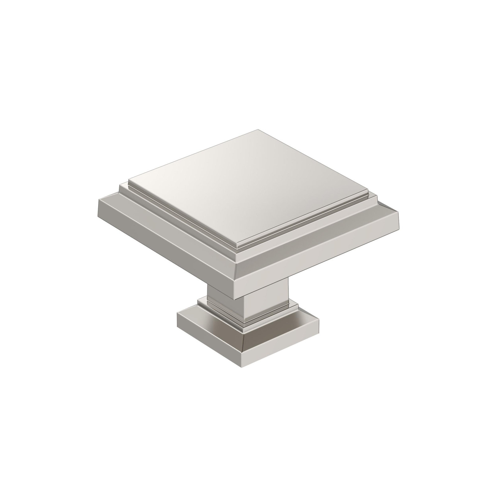 Appoint Square Cabinet Knob, Polished Nickel