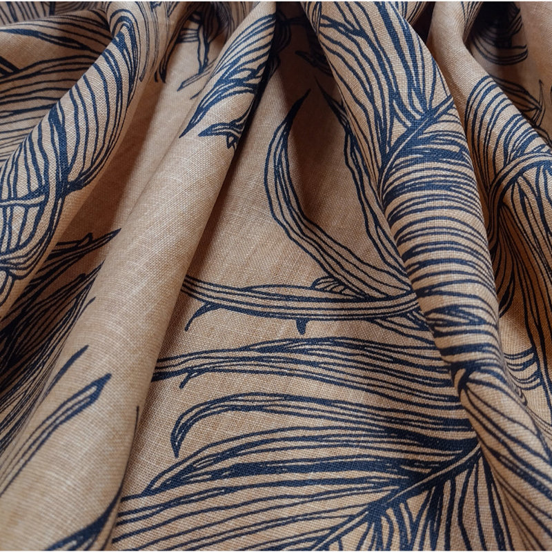 PALMS-NAVY, Tiger Ebony