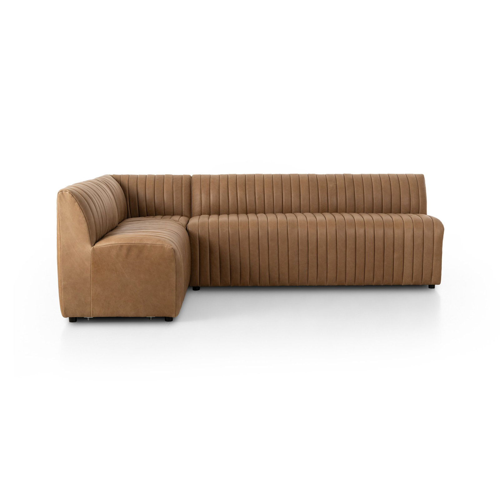 Brandt Dining Banquette L Shape -Palermo Drift, 31.5" H x 100" W x 66.5" D
