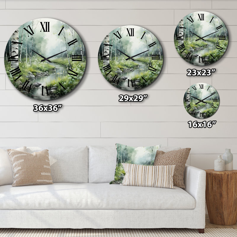 Horloge murale en métal, Très grand