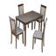 Table de salle à manger en bois, table de cuisine pour petits espaces, table de salle à manger pour 4 personnes