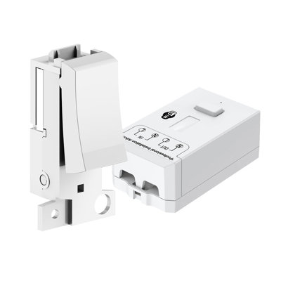 Ener - J Wireless Kinetic Grid Switch with 500W RF and WiFi Receiver Module White 240V