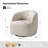 Croix 30.75"W Modern Leather Swivel Barrel Chair with Fully Assembled-1395008558