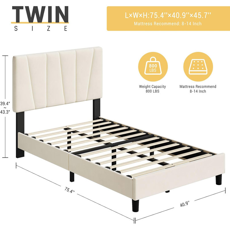 Cadre de lit avec tête de lit réglable, Double XL