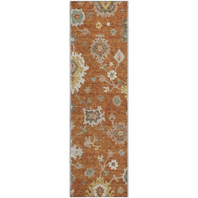 Premium Machine Washable Prisco Paprika Rug