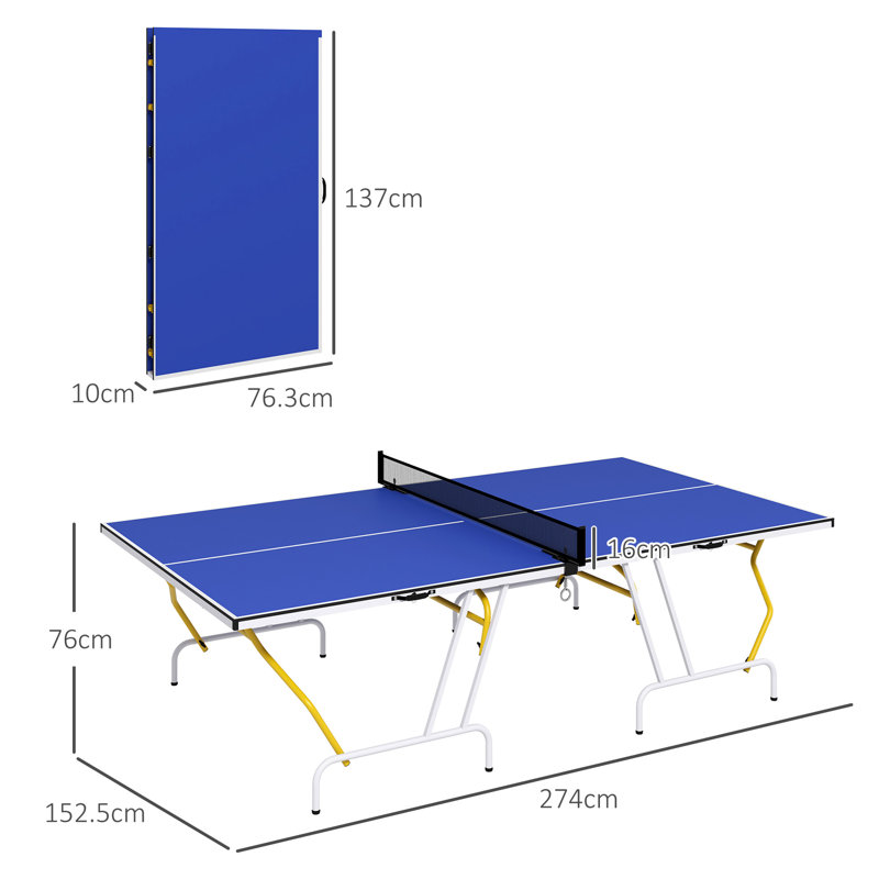 Montville Happy Larry Foldable Table Tennis Table