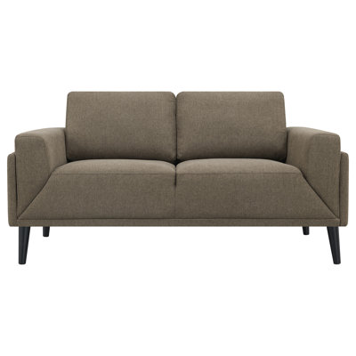 Exceptional Quality - Vivalda Upholstered Track Arm Loveseat Grey