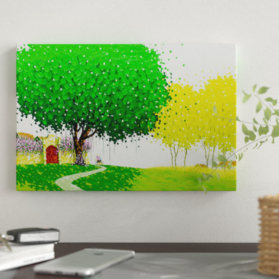 « the country road », impression sur toile tendue