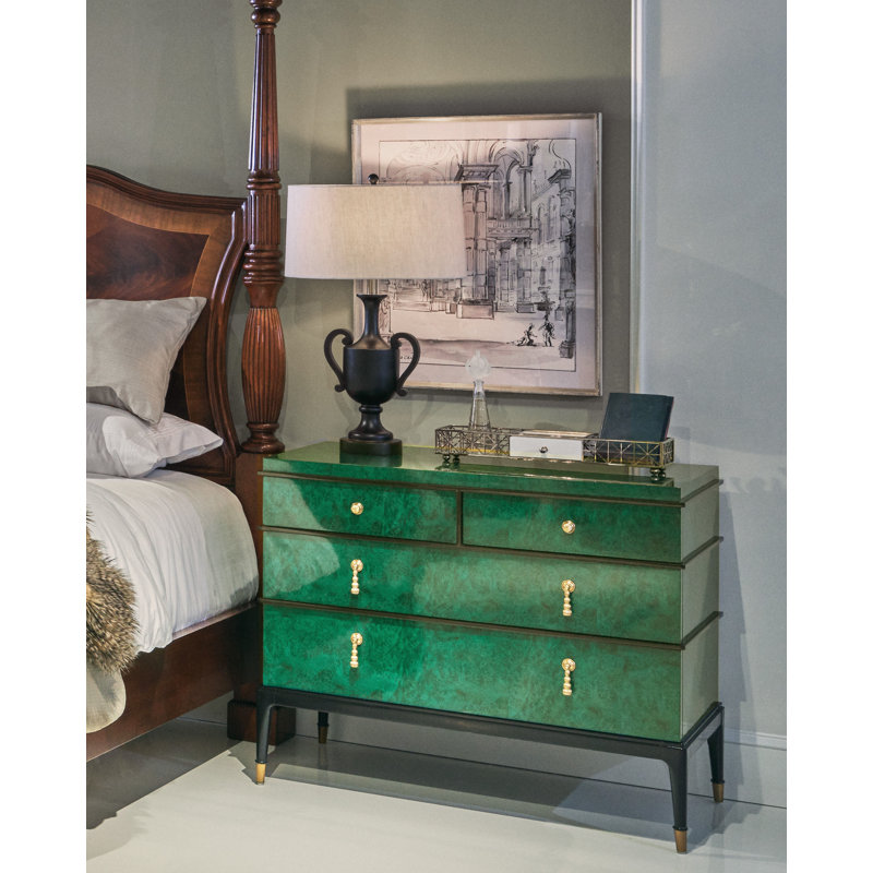 Commode à 4 tiroirs 40 po Jacques, Vert