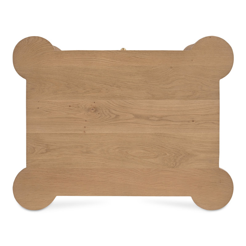 Treccia 2 Drawer Nightstand Oak