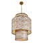 Luminaire suspendu à 3 niveaux 16 lumières Kato - Havane doré-1619017175
