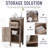 Kleankin Bathroom Floor Cabinet Storage Cupboard With Drawer And Adjustable Shelf