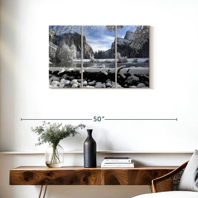 Alvord Yosemite Winter Wonderland, 20" H x 33" W