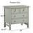 Georgina 4-Drawer Storage Nightstand - Antique Gray-1475612148