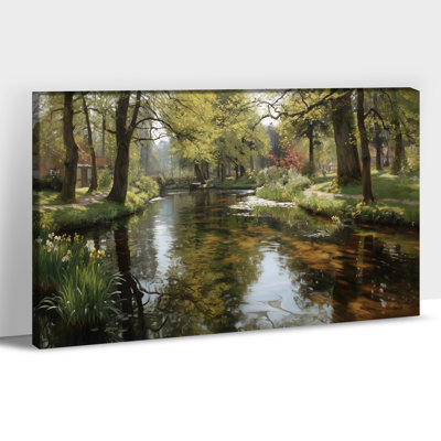 «Scenic Landscape Wall Art - Nature», impression sur toile tendue avec cadre en pin, 12 x 18 po