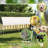 vidaXL Dog Kennel Silver Galvanized steel, polyethylene Large Dog Kennel 78.7" x 78.7"  x 59.1"-102400681