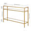 Siviline 106.7cm Glass Top Console Table-1713729358