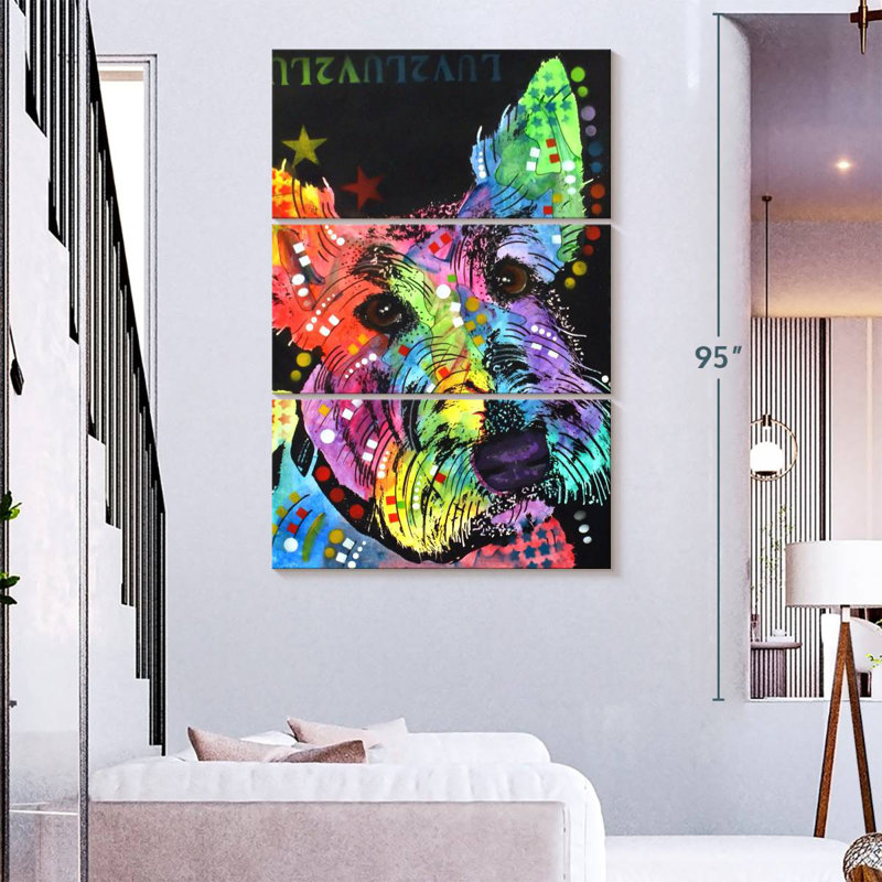 Brampt Scottish Terrier, 74" H x 48" W