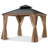 Aluminum Patio Gazebo Permanent Hardtop Gazebos-87169650-89659370